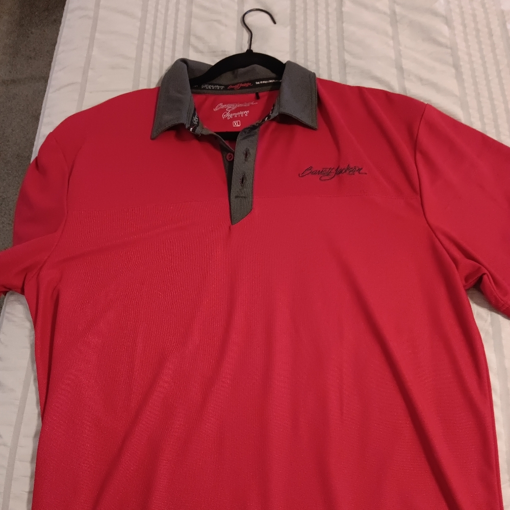 Barrett Jackson Red Mens Polo Size XL